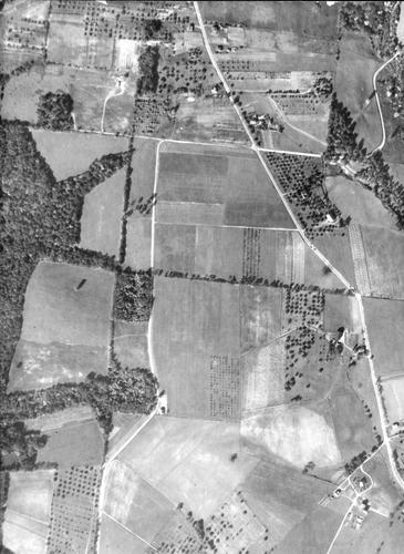 1936 Aerial Image - Franklin Township - West Ingomar Road