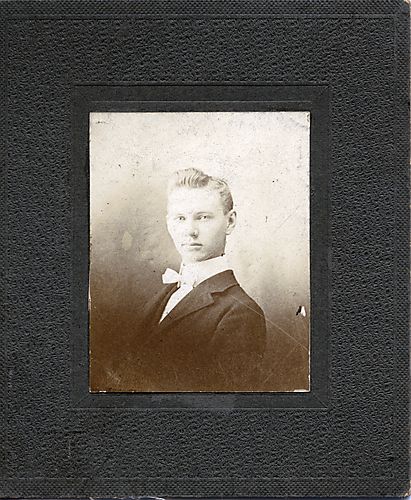 Portrait of a blond young man