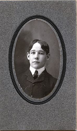 Portrait of a boy with dark hair