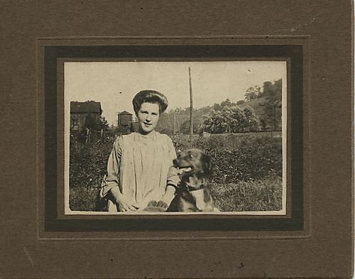 Girl with a dog
