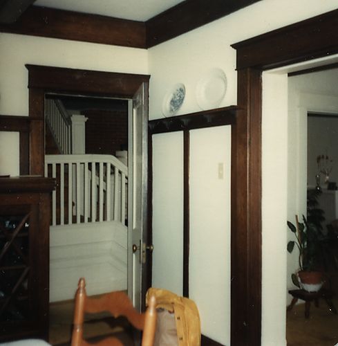 Dining room at the Harry Boyce home