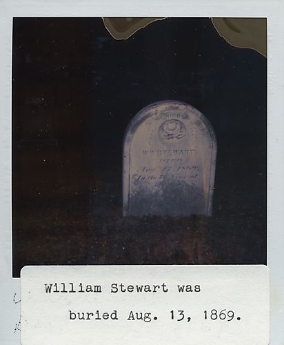 Grave of William Stewart [1869] in Melrose Cemetery