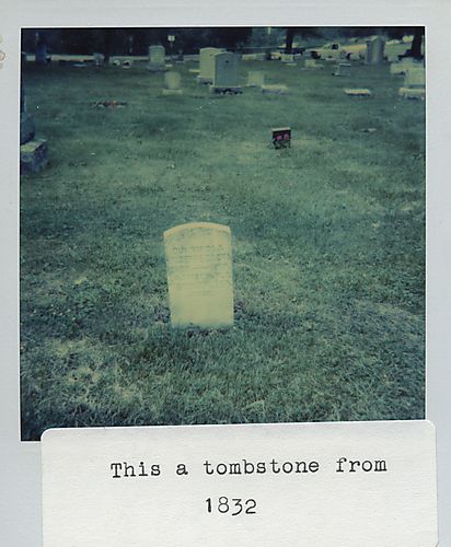 Tombstone from 1832 in Melrose Cemetery