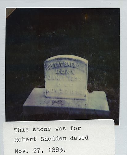 Grave of Robert Snedden [1883] in Melrose Cemetery