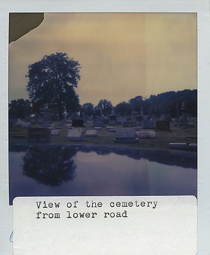 View of Melrose Cemetery from lower road