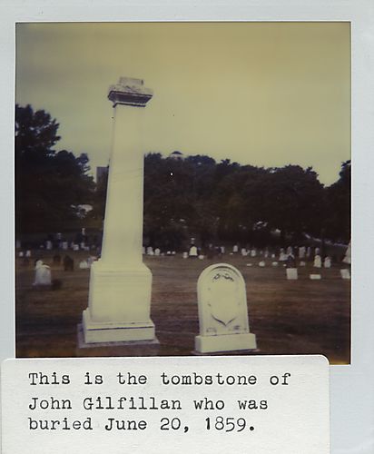 Grave of John Gilfillan (1859) in Bethel Cemetery