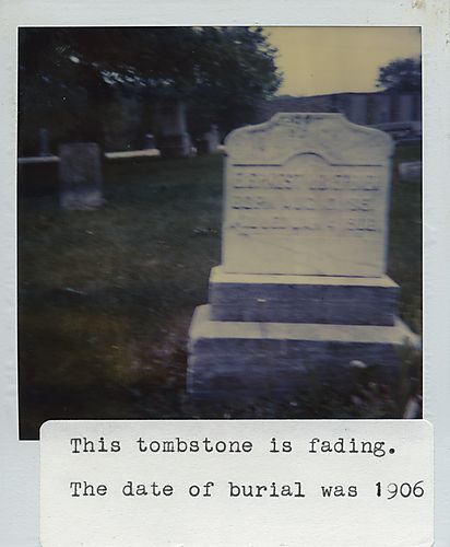 Tombstone from 1906 in Bethel Cemetery
