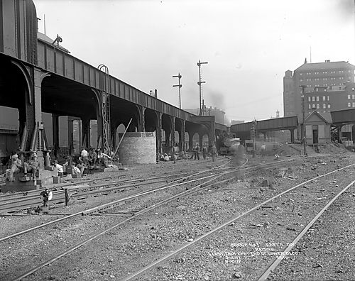 Yards near the Fort Wayne Railroad Bridge
