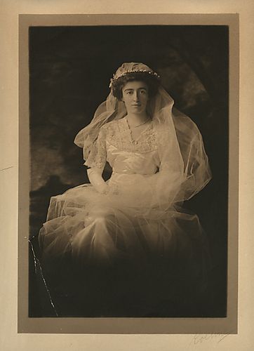 Portrait of a woman in wedding dress