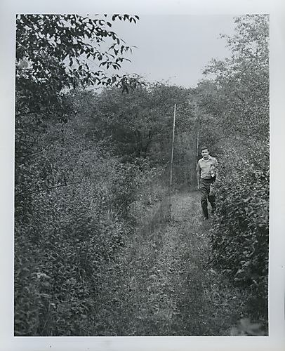 Bob Leberman checking long net lane