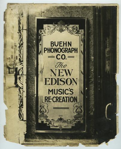 Buehn Phonograph Co. Sign