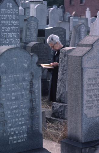 Woman at Cemetery