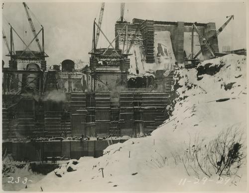 Saguenay River Dam construction