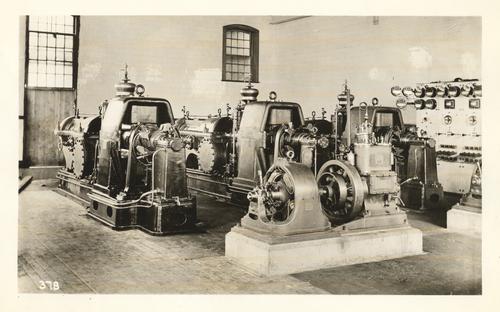 Turbine generators at the Westinghouse Air Brake Company