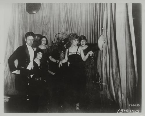 Music group in KDKA studio