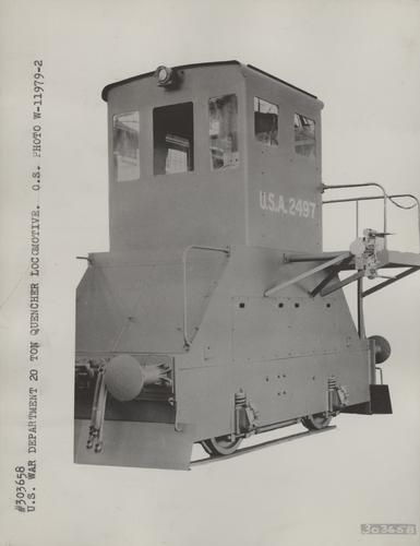 Quencher locomotive for U.S. War Department