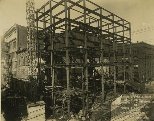 Construction of Oil City National Bank
