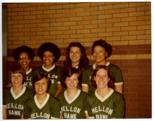 Mellon Bank women's volleyball team