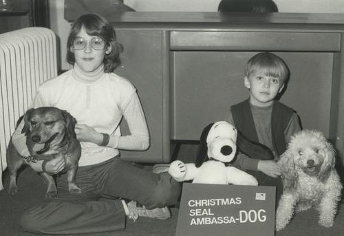 Christmas Seal campaign Youth Ambassador and "Ambassa-dog"