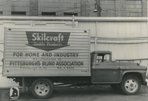 Truck advertising Skilcraft products