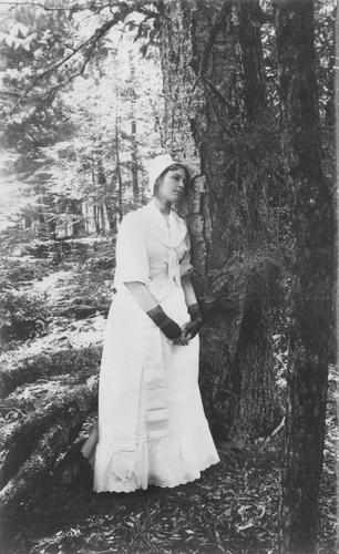Lady Amid the Trees