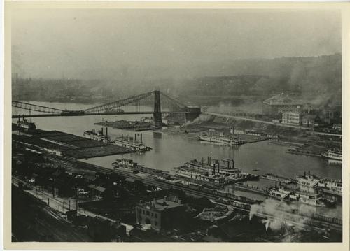 Steamboats and coal barges in the Monongahela River (2)