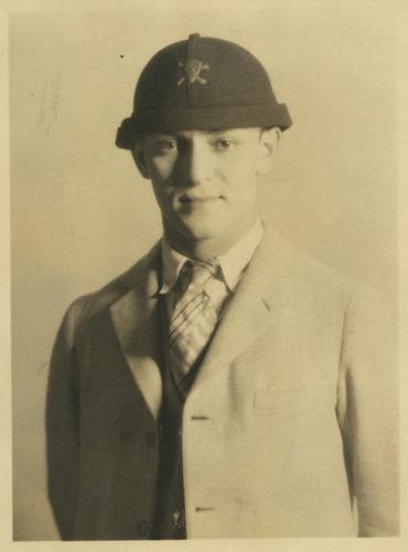 Harold V. Cohen in Skull and Bones cap