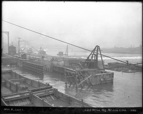 Filled Monongahela River Lock 1