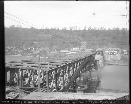 Razing of Old Brownsville Bridge