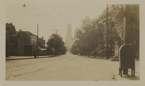 Cathedral of Learning under construction