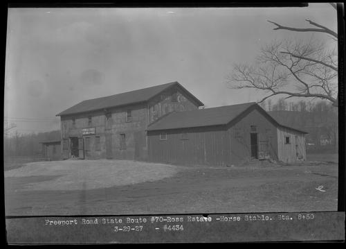 Freeport Road State Route 70 - Ross Estate - Horse Stable Sta. 8+50