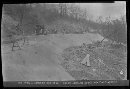 Ben Avon and Lowries Run Road - Slide Looking South