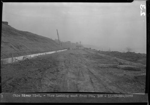 Ohio River Blvd. - View Looking East from Sta. 109