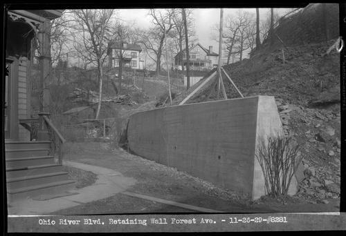 Ohio River Blvd. Retaining Wall Forest Ave.