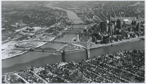 Downtown Pittsburgh Aerial Photograph (3)