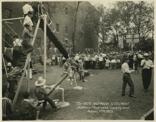 Irene Kaufmann Settlement Children's Playground, Looking West