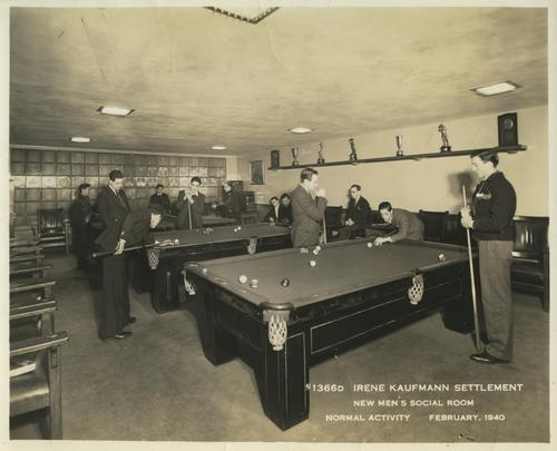 Irene Kaufmann Settlement's New Men's Social Room