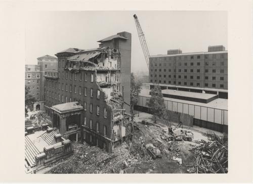 Old Main Tower Destruction