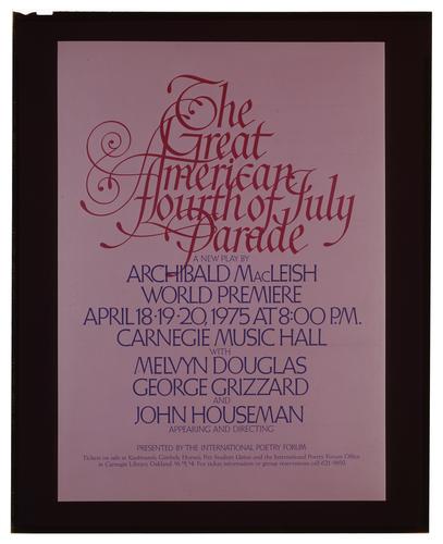 The Great American Fourth of July Parade Advertisement