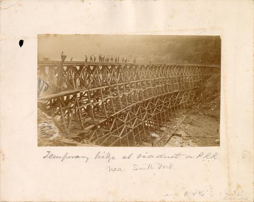 Temporary Pennsylvania Railroad Trestle Bridge