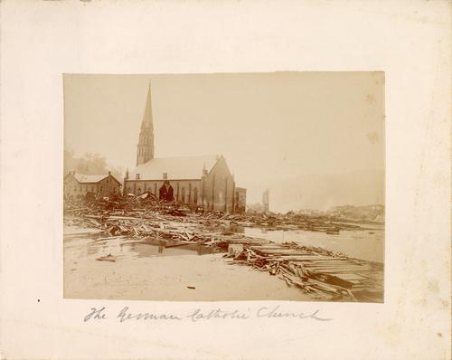 St. Joseph's Roman Catholic Church after the Johnstown Flood