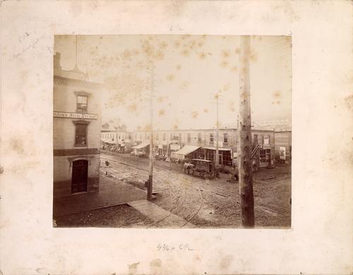 Temporary Business Block Surrounding Center Park, Johnstown