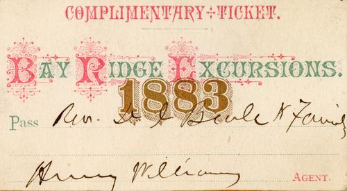 Bay Ridge Excursions Ticket