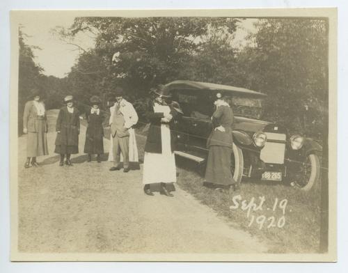 Thorn Hill Employees with Car