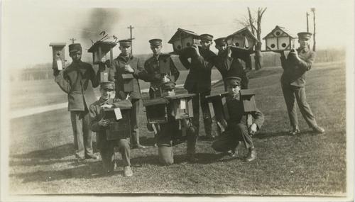 Boys with Birdhouses