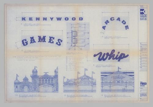 Lost Kennywood lettering for signs