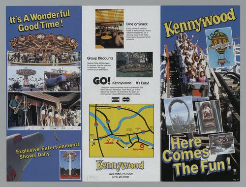 Kennywood "Here Comes The Fun" brochure