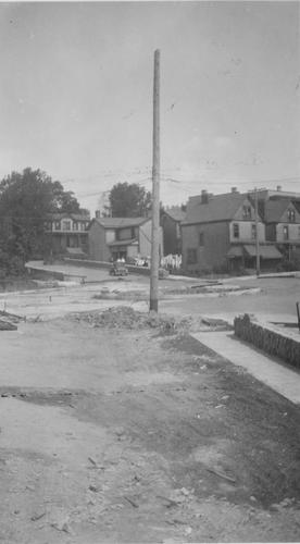 Traffic Circle during Underpass Construction