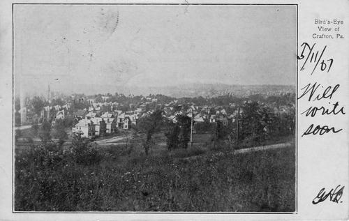 Bird&#039;s-Eye View of Crafton, Pa.