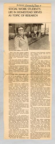 Social work news clipping